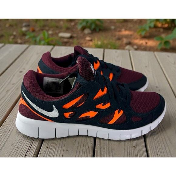 Nike Free Run 2 Dark Beetroot Athletic Running Shoes Women's Size 8.5 Sneakers - Picture 1 of 12
